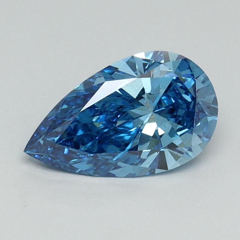 1.00 Ct. Fancy Vivid Blue Pear Lab Grown Diamond
