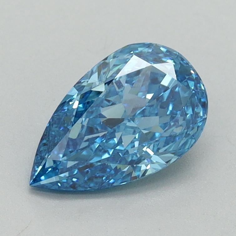 1.05 Ct. Fancy Vivid Blue Pear Lab Grown Diamond