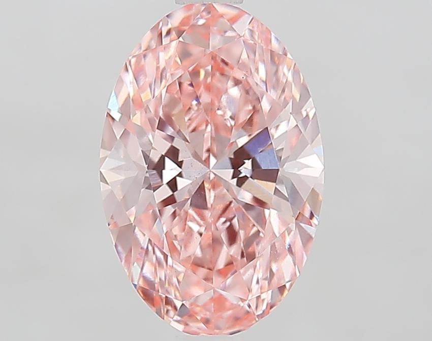 2.09 Ct. Fancy Intense Pink Oval Lab Grown Diamond