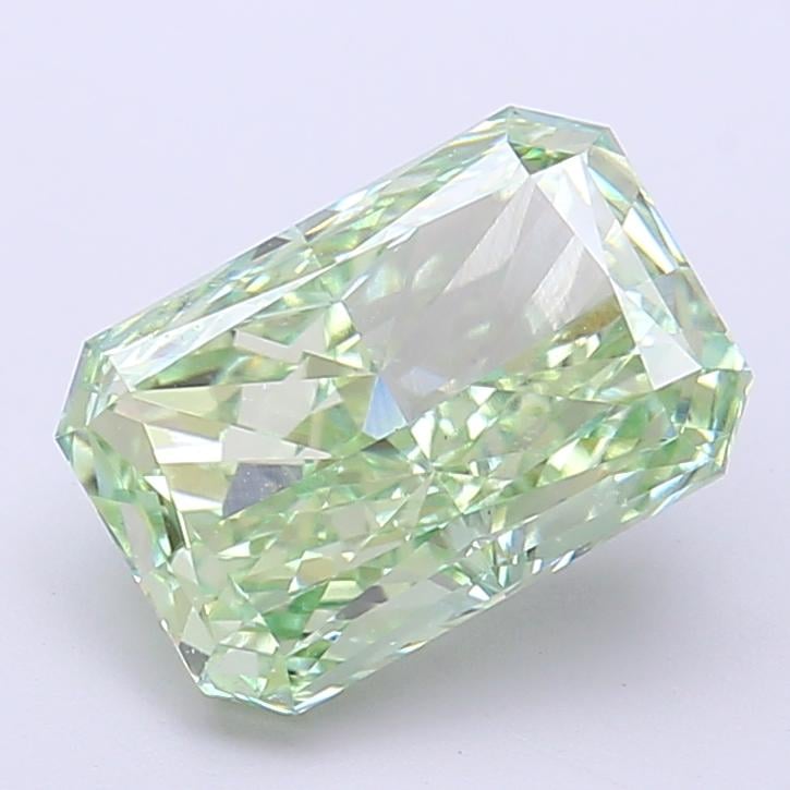 3.10 Ct. Fancy Vivid Green Radiant Lab Grown Diamond