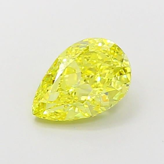 1.11 Ct. Fancy Intense  Yellow Pear Lab Grown Diamond