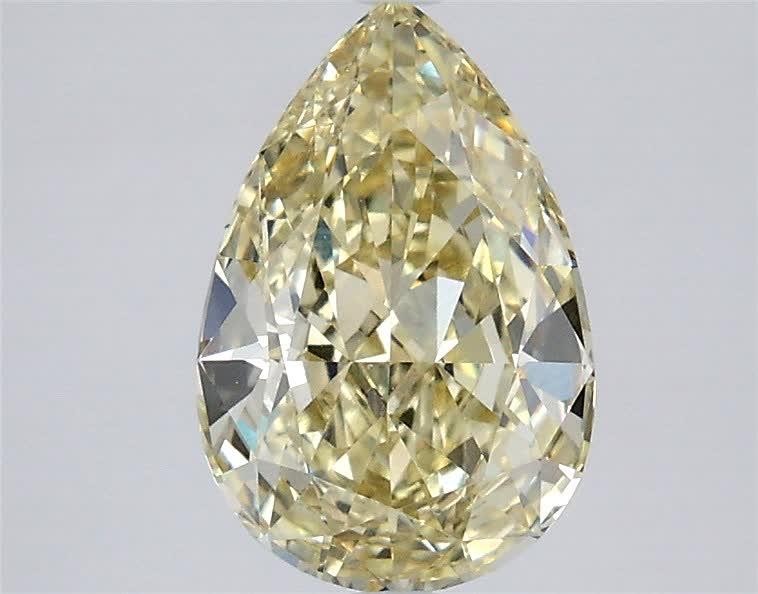 2.07 Ct. Fancy Yellow Pear Lab Grown Diamond