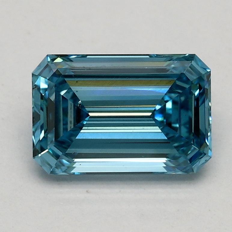 1.02 Ct. Fancy Vivid Blue Emerald Lab Grown Diamond