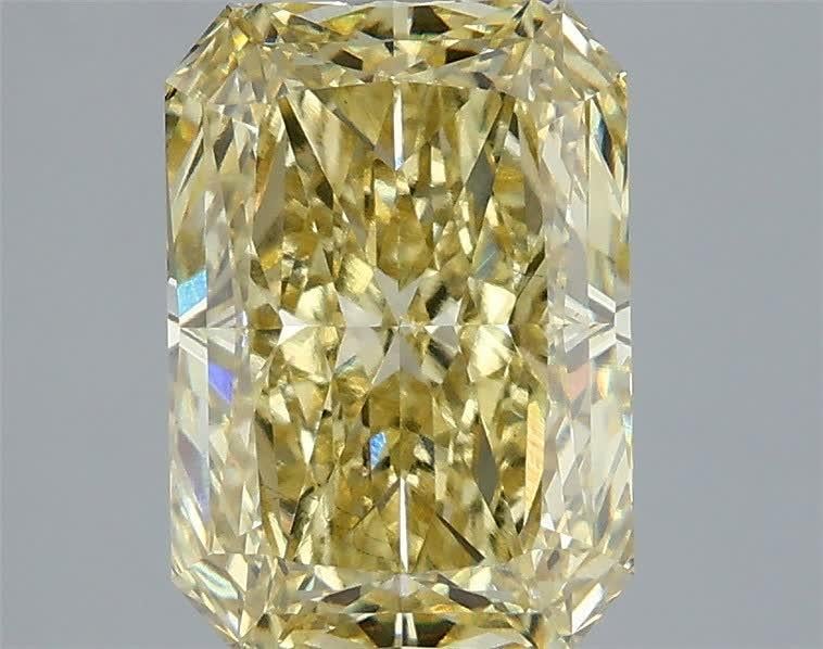 3.10 Ct. Fancy Yellow Radiant Lab Grown Diamond