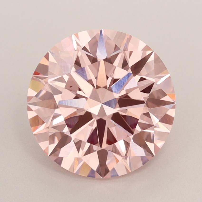 3.04 Ct. Fancy Intense Pink Round Lab Grown Diamond