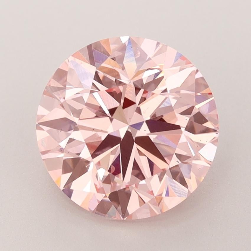 3.00 Ct. Fancy Vivid Pink Round Lab Grown Diamond