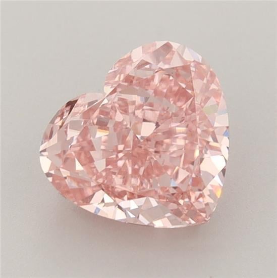 2.05 Ct. Fancy Vivid Pink Heart Lab Grown Diamond