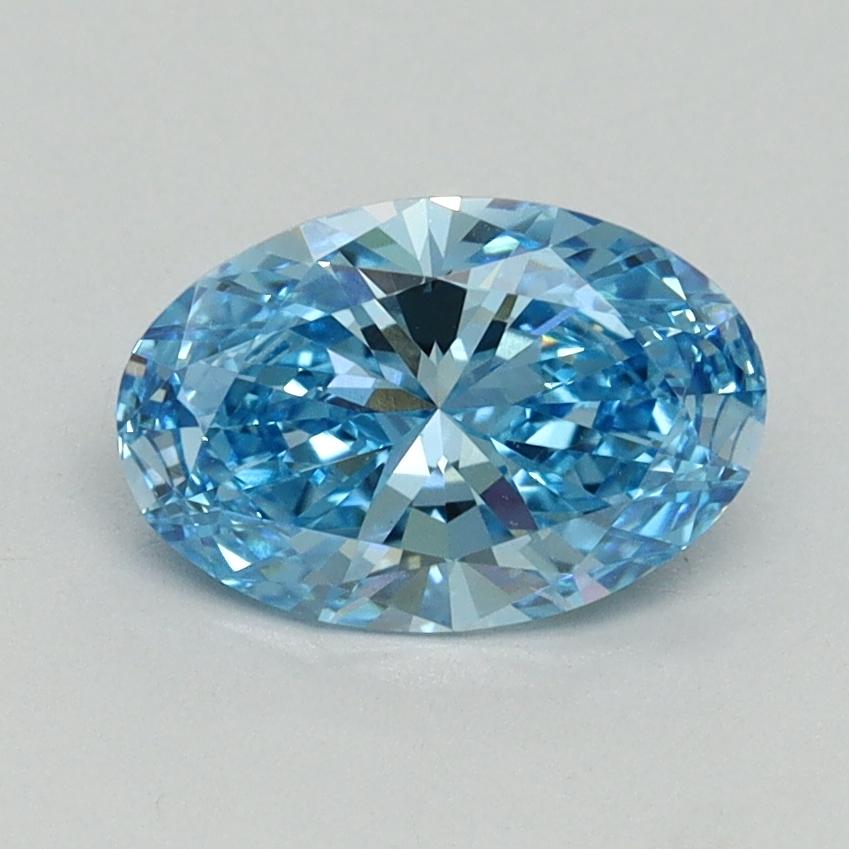 1.15 Ct. Fancy Vivid Blue Oval Lab Grown Diamond