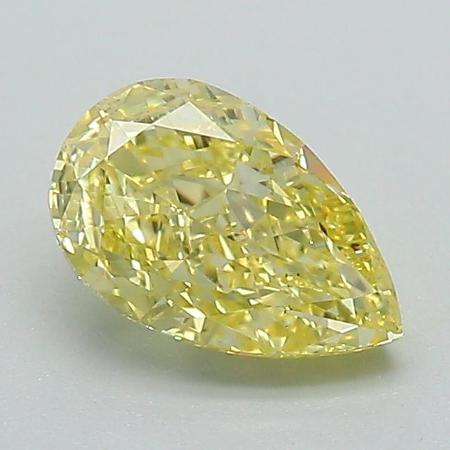 1.00 Ct. Fancy Intense Yellow Pear Lab Grown Diamond