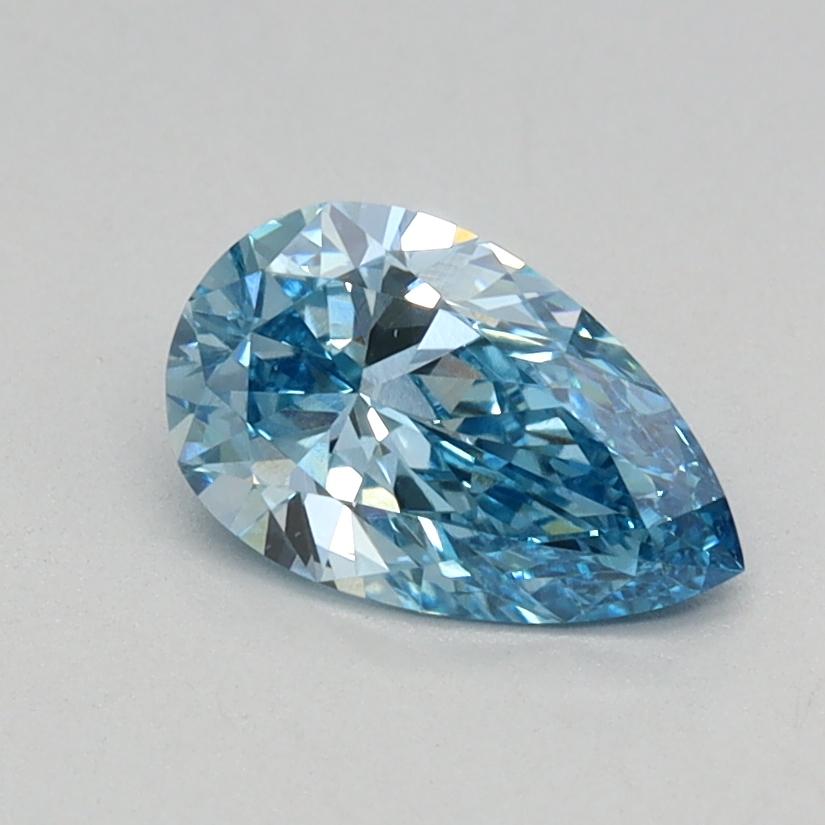 0.53 Ct. Fancy Vivid Blue Pear Lab Grown Diamond