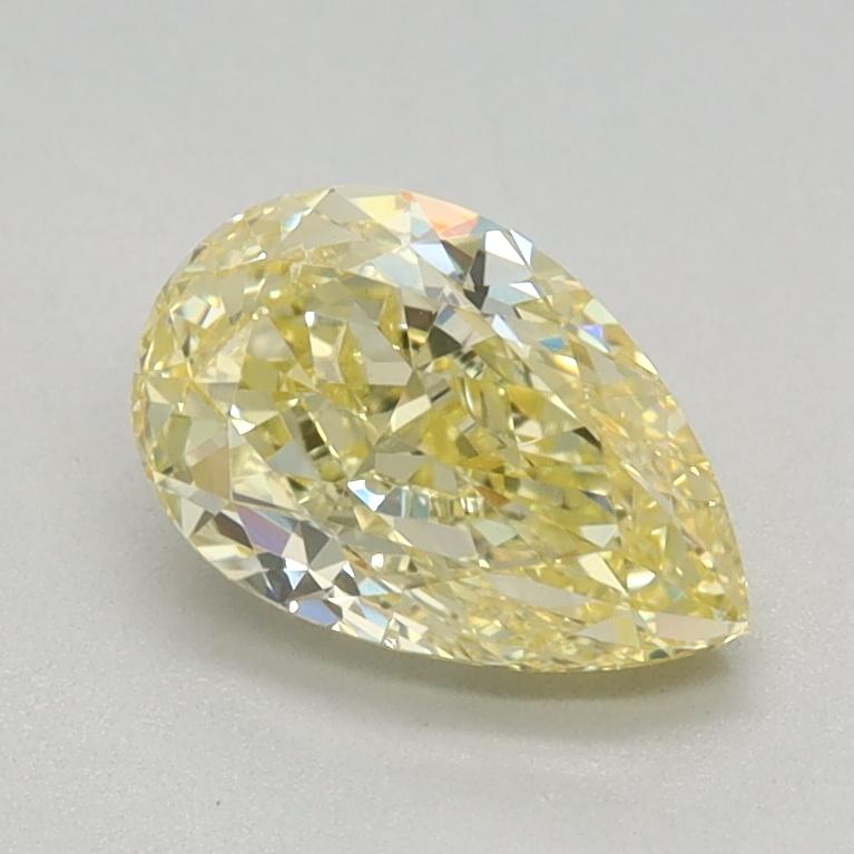 0.76 Ct. Fancy Yellow Pear Lab Grown Diamond