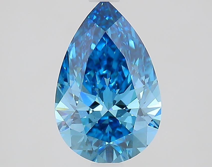 2.06 Ct. Fancy Vivid Blue Pear Lab Grown Diamond