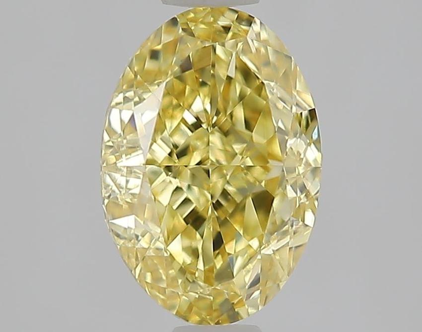 1.59 Ct. Fancy Vivid Yellow Yellow Oval Lab Grown Diamond