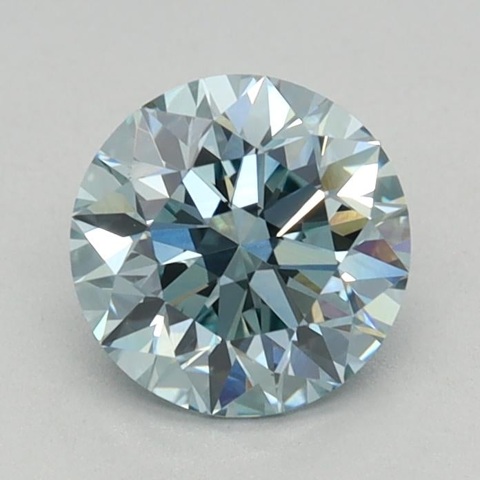 0.78 Ct. Fancy Vivid Blue Round Lab Grown Diamond