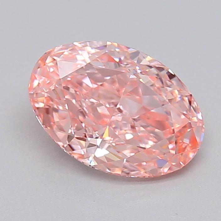 1.08 Ct. Fancy Vivid  Pink Oval Lab Grown Diamond