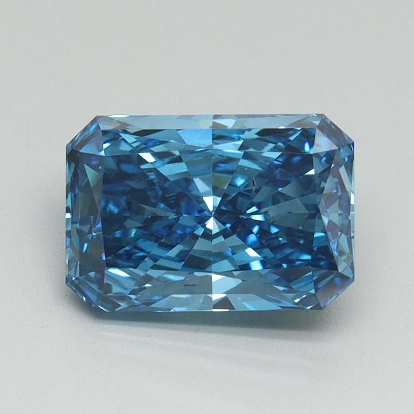 2.03 Ct. Fancy Vivid Blue Radiant Lab Grown Diamond