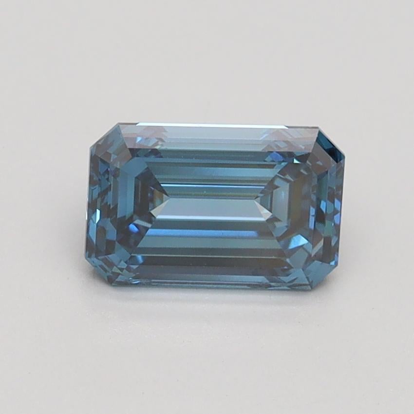 1.06 Ct. Fancy Vivid Blue Emerald Lab Grown Diamond