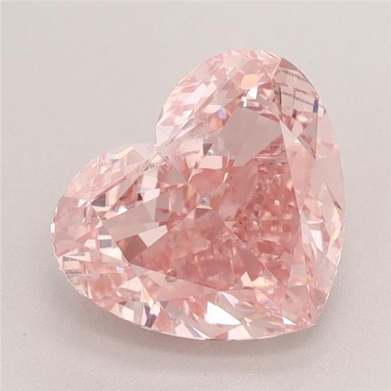2.27 Ct. Fancy Vivid Pink Heart Lab Grown Diamond