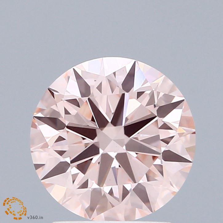 2.10 Ct. Fancy Intense  Pink Round Lab Grown Diamond