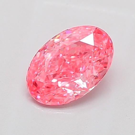 1.06 Ct. Fancy Vivid Pink Oval Lab Grown Diamond