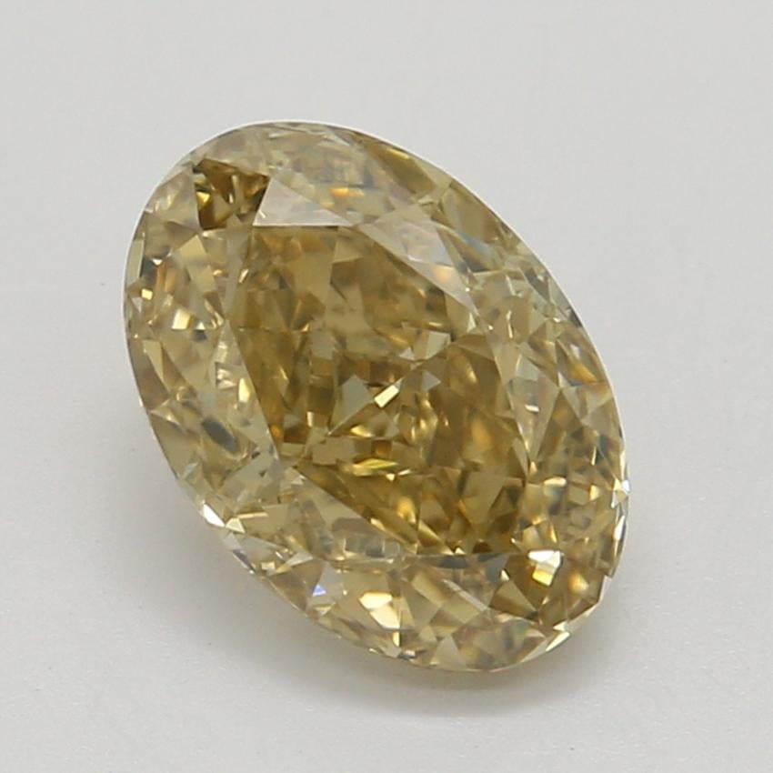 0.77 Ct. Fancy Brown-Yellow Oval Diamond