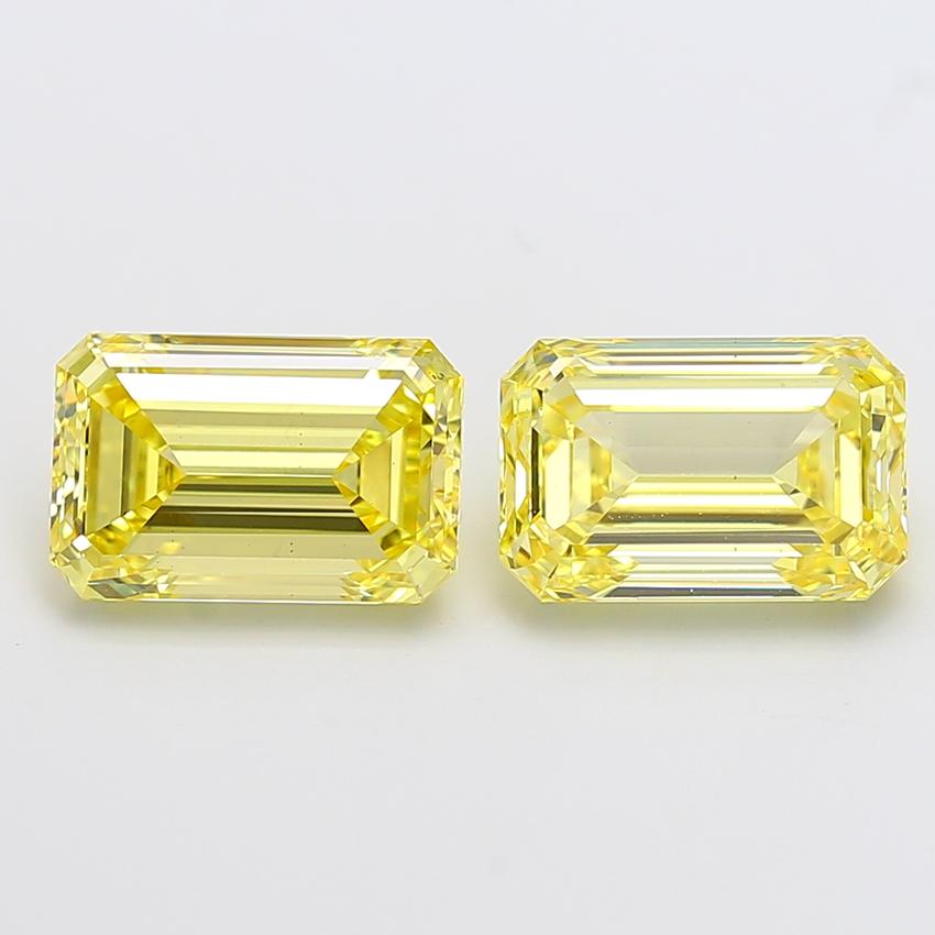 3.50 Ct. Fancy Intense Yellow Emerald Lab Grown Diamond