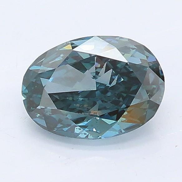 1.06 Ct. Fancy Deep Blue Oval Lab Grown Diamond