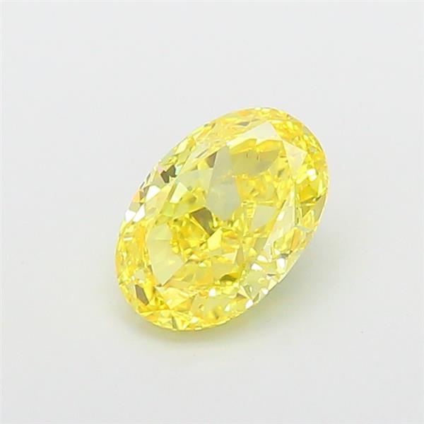 1.81 Ct. Fancy Vivid Yellow Oval Lab Grown Diamond