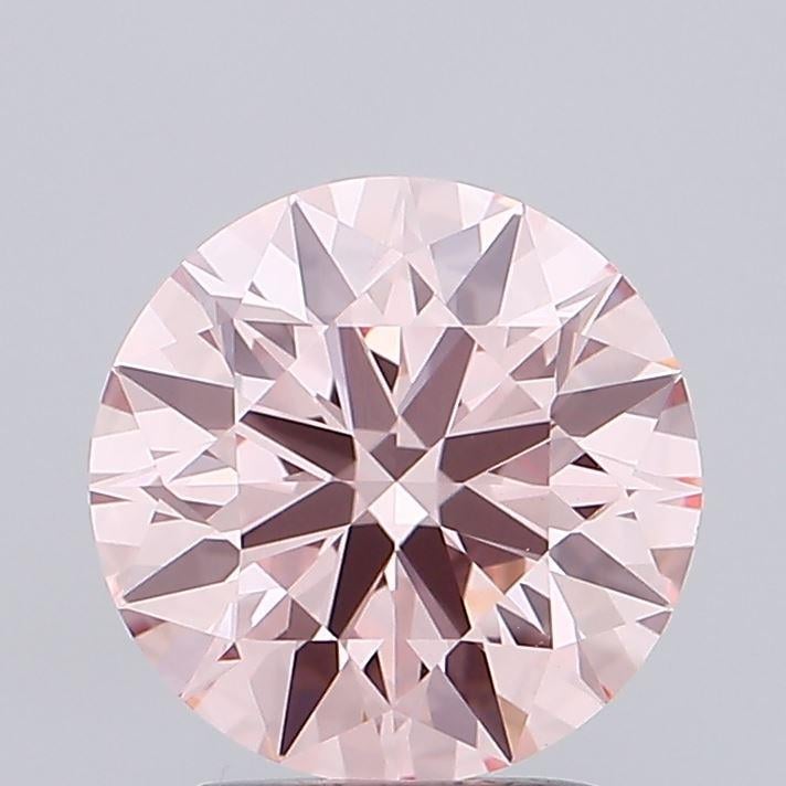 2.39 Ct. Fancy Vivid Pink Round Lab Grown Diamond