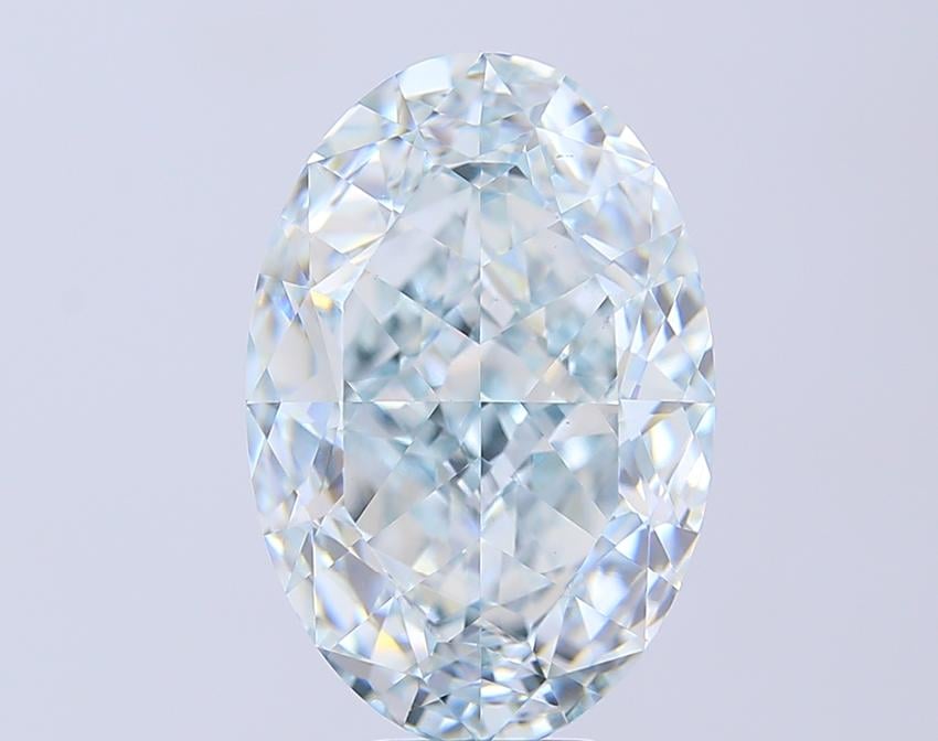 10.02 Ct. Fancy Green Oval Lab Grown Diamond
