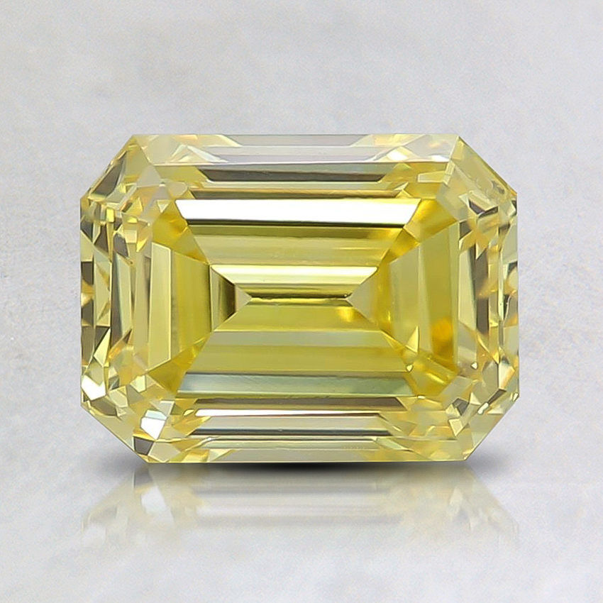 1.55 Ct. Fancy Vivid Yellow Emerald Lab Grown Diamond