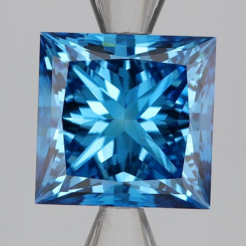3.06 Ct. Fancy Deep Blue Princess Lab Grown Diamond