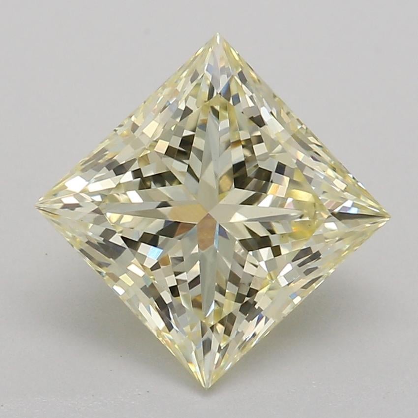 1.55 Ct. Fancy Light Yellow Princess Lab Grown Diamond