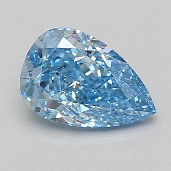 1.01 Ct. Fancy Vivid Blue Pear Lab Grown Diamond