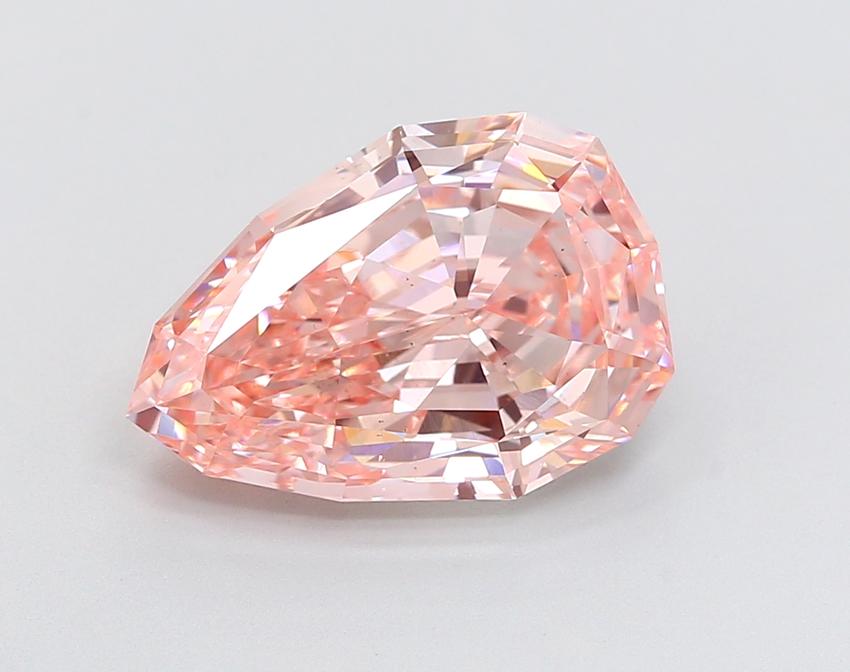 5.02 Ct. Fancy Vivid Pink Pear Lab Grown Diamond