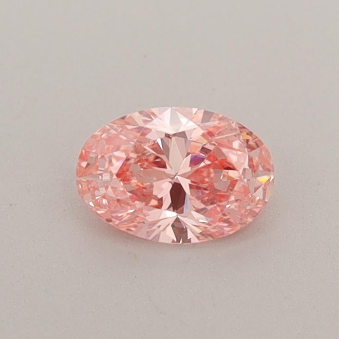 0.36 Ct. Fancy Intense  Pink Oval Lab Grown Diamond