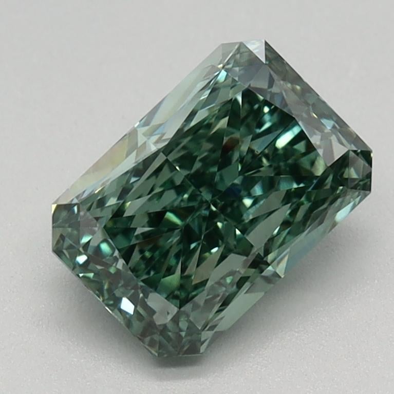 1.14 Ct. Fancy Vivid Green Radiant Lab Grown Diamond