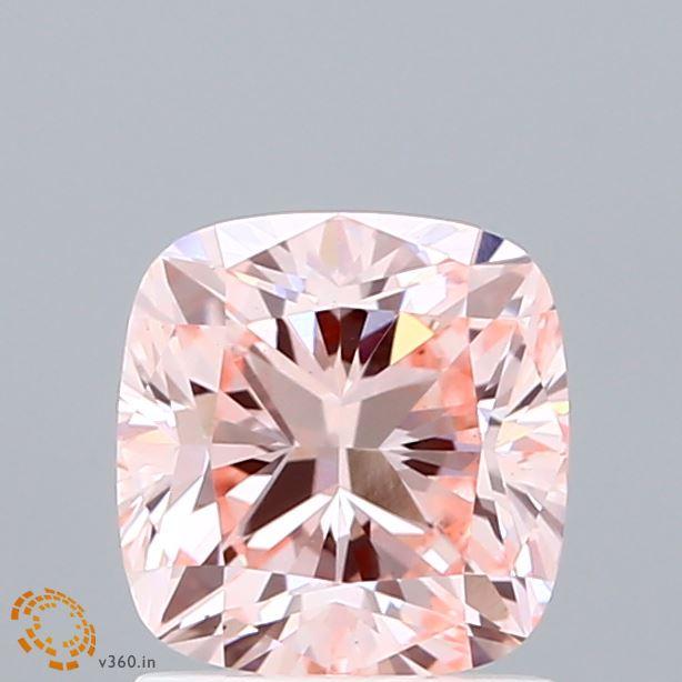 1.43 Ct. Fancy Intense Pink Cushion Lab Grown Diamond