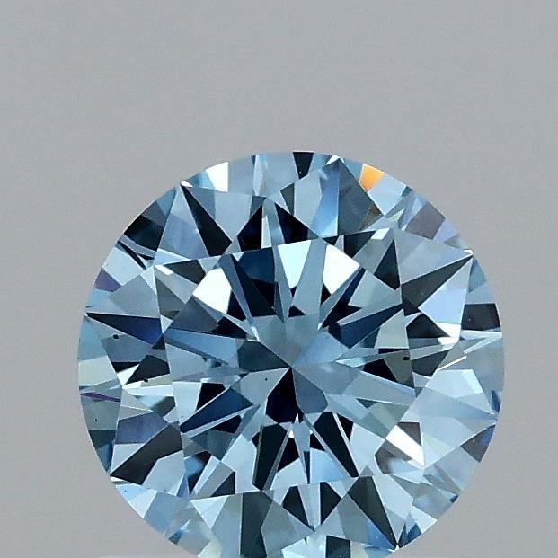 1.01 Ct. Fancy Vivid Blue Round Lab Grown Diamond