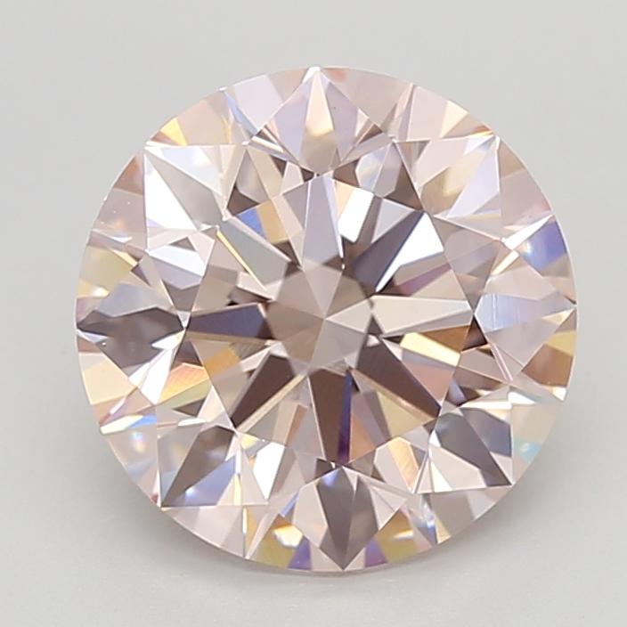 4.34 Ct. Fancy Light  Pink Round Lab Grown Diamond