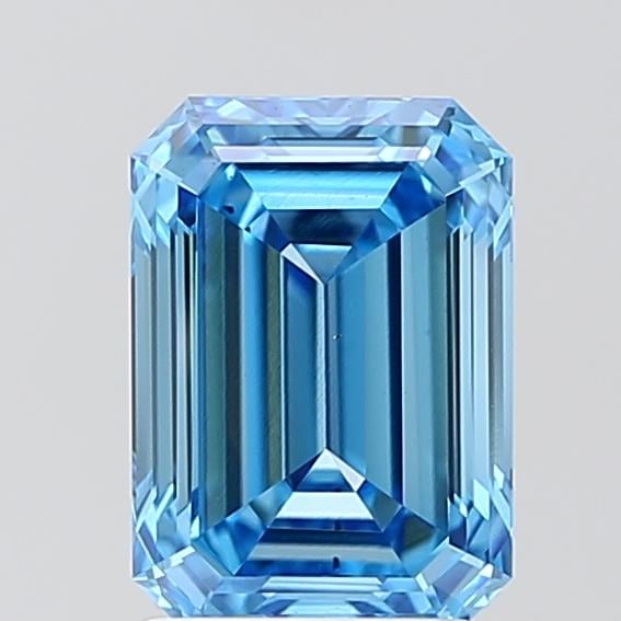 2.09 Ct. Fancy Vivid Blue Emerald Lab Grown Diamond