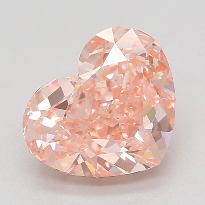 3.05 Ct. Fancy Vivid Pink Heart Lab Grown Diamond