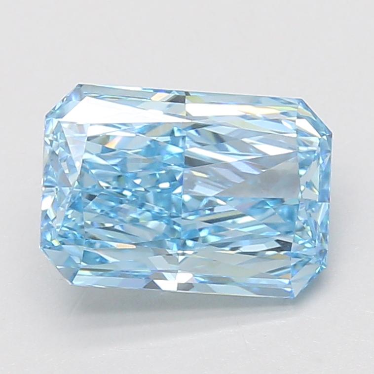 3.07 Ct. Fancy Vivid Blue Radiant Lab Grown Diamond