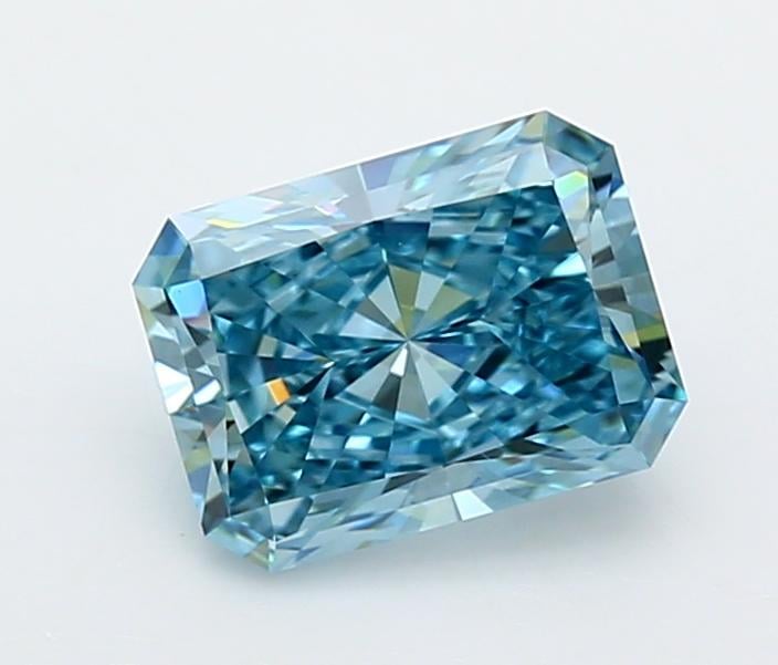 1.52 Ct. Fancy Vivid  Blue Radiant Lab Grown Diamond