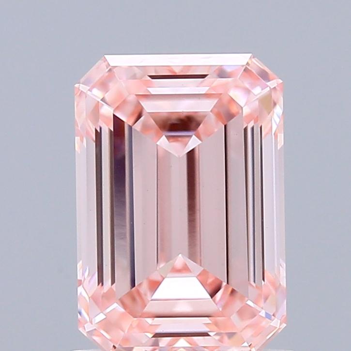 1.54 Ct. Fancy Vivid Pink Emerald Lab Grown Diamond