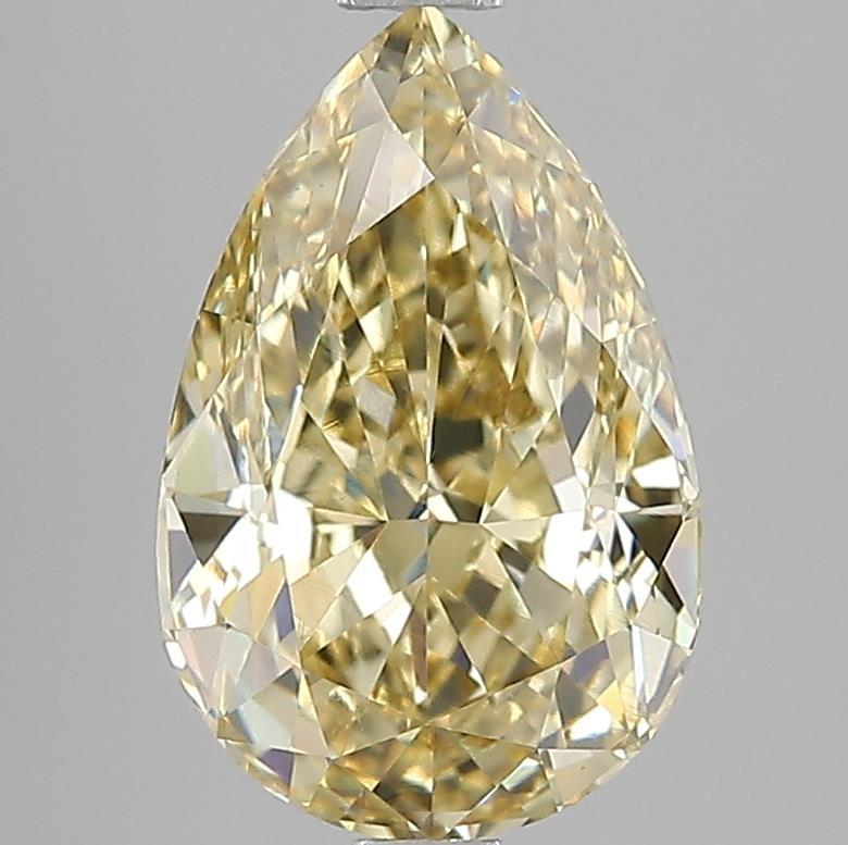 3.00 Ct. Fancy Yellow Pear Lab Grown Diamond
