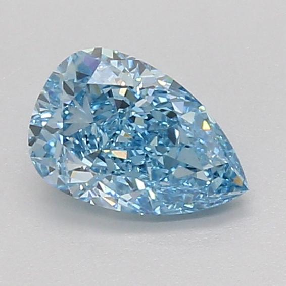 1.01 Ct. Fancy Vivid Blue Pear Lab Grown Diamond
