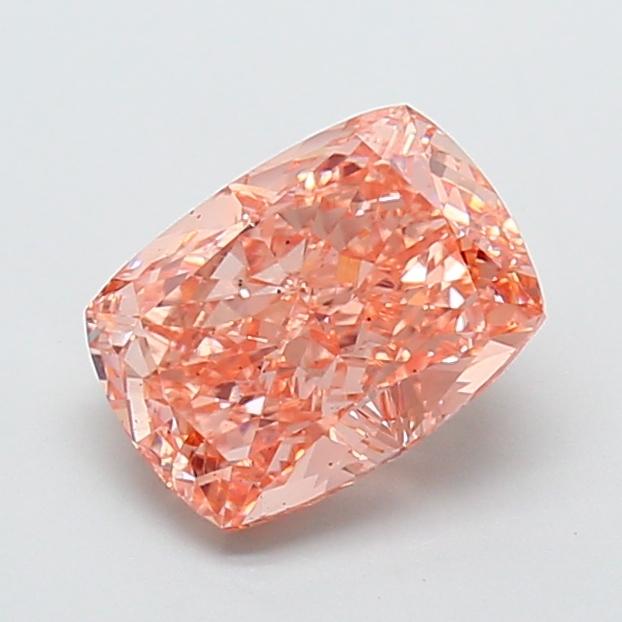2.73 Ct. Fancy Intense  Pink Cushion Lab Grown Diamond