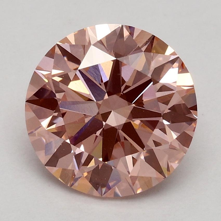 2.14 Ct. Fancy Intense Pink Round Lab Grown Diamond