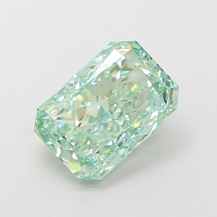 2.55 Ct. Fancy Vivid  Green Radiant Lab Grown Diamond